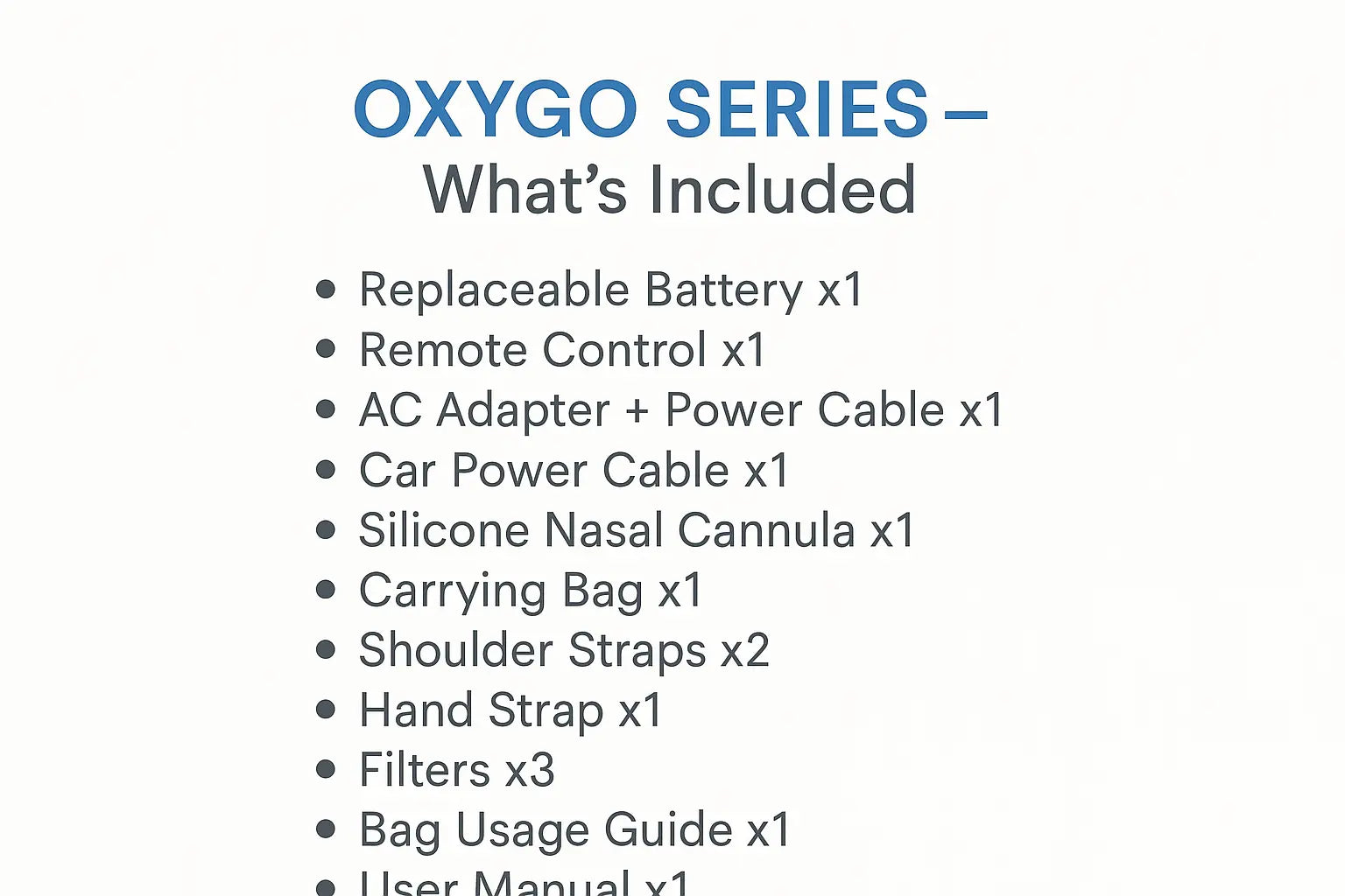 JIRKORA J-2 - Portable Oxygen Concentrator JIRKORA